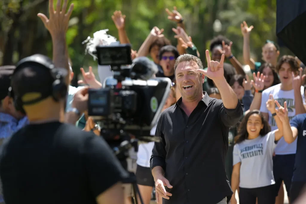 Filming ‘The College Tour’ at Jacksonville University marks homecoming for host Alex Boylan